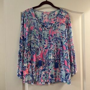 Lilly Pulitzer flowy blouse